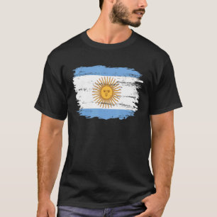 Vintage Argentina Flag For Argentinian T-Shirt