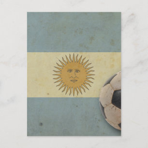 Vintage Argentina Flag Postcard