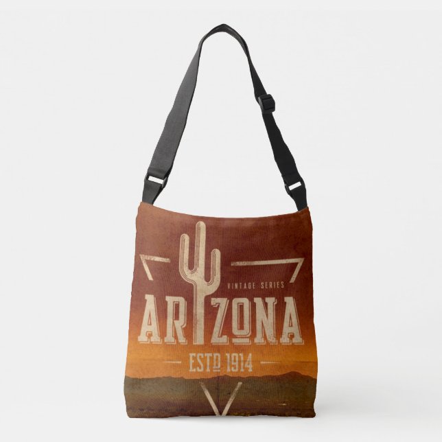 Vintage Arizona cactus travel bag (Front)