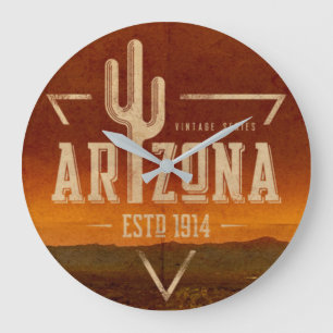 Vintage Arizona cactus wall clock