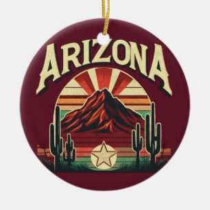 Vintage Arizona Ceramic Ornament