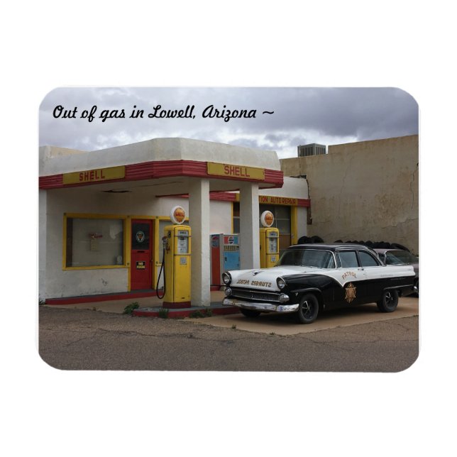 Vintage Arizona Gas Station Magnet (Horizontal)