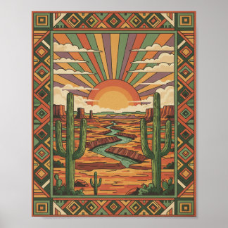 Vintage Arizona Grand Canyon Travel Print Wall Art