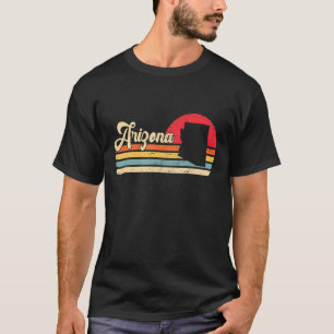 Vintage Arizona Pride Az Map Distressed Women Men T-Shirt
