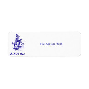 Vintage Arizona Return Address Label