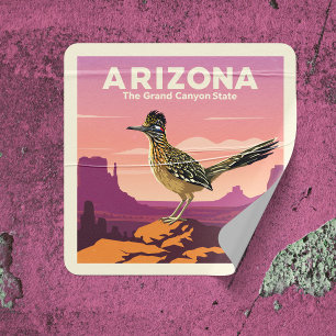 Vintage Arizona Square Sticker
