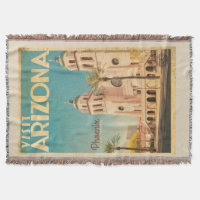 Vintage Arizona Throw Blanket