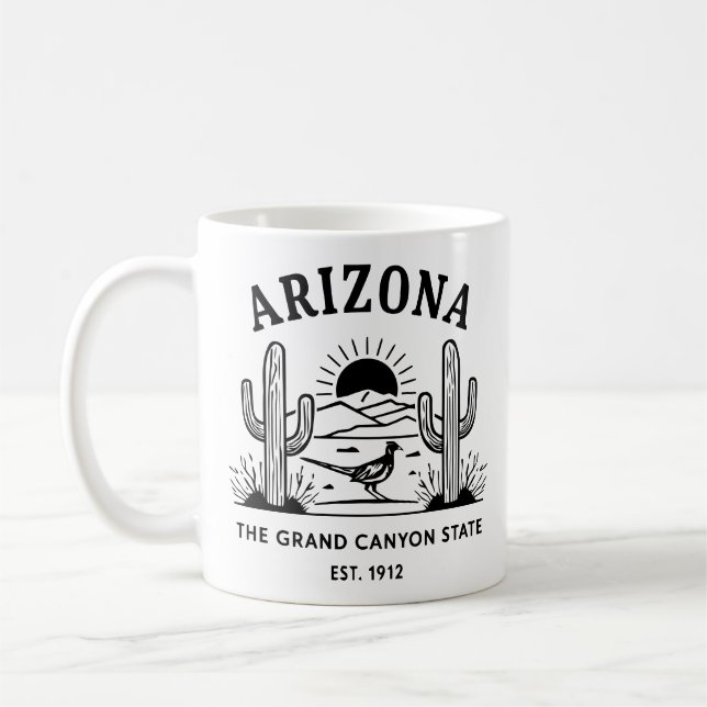 Vintage Arizona Travel Coffee Mug (Left)