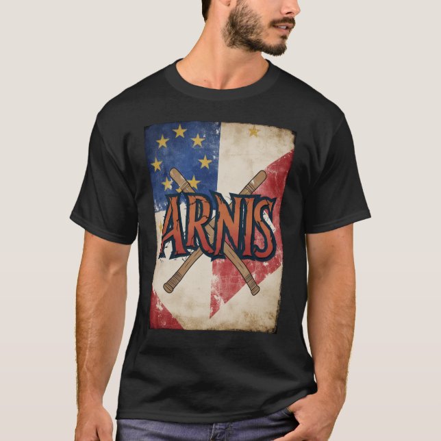 Vintage Arnis Tee Filipino Martial Arts Escrima (Front)