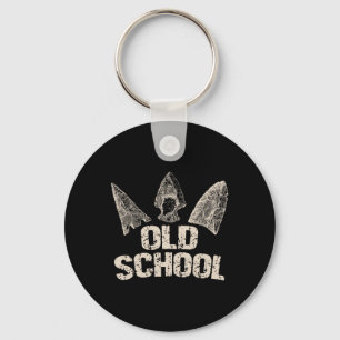 Vintage Arrowhead Hunting Old School Archery Arrow Key Ring