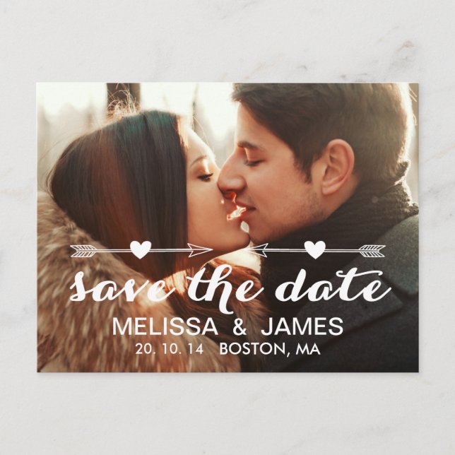 Vintage Arrows | Save the Date Announcement (Front)
