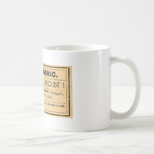 Vintage Arsenic Poison Label Mug