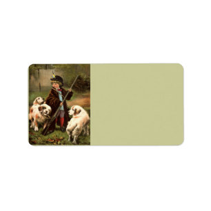 Vintage Art Address Label