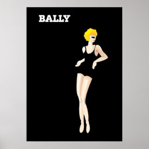 Vintage Art Bernard Villemot Bally Shoes Poster