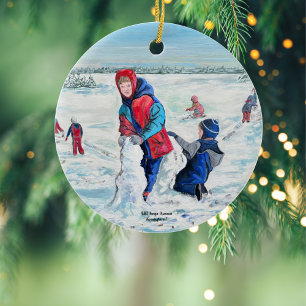 VINTAGE ART Christmas Ornament