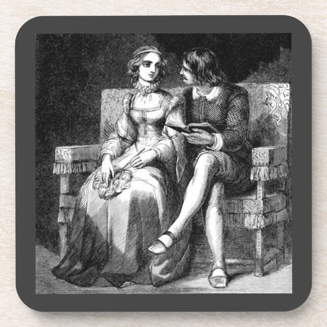 Vintage Art Cork Coaster (Front)