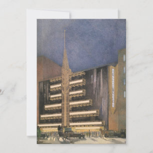 Vintage Art Deco Architecture, Building in NYC