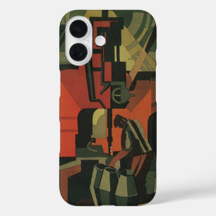 Vintage Art Deco Business Industrial Manufacturing iPhone 16 Case