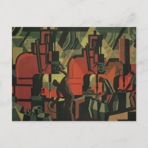 Vintage Art Deco Business Industrial Manufacturing Postcard