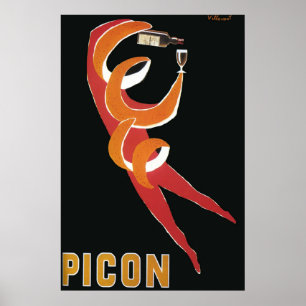 Vintage Art Deco by Bernard Villemot/ Picon Poster