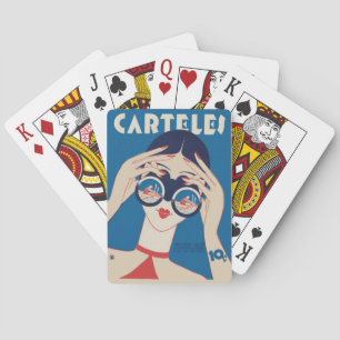 Vintage Art Deco - Carteles - Binoculars Playing Cards
