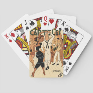 Vintage Art Deco - Carteles -Dancing Playing Cards