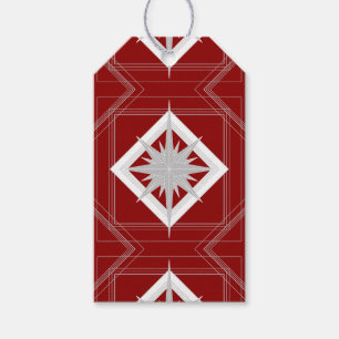 Vintage Art Deco Christmas Star Gift Tags
