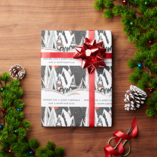 Vintage Art Deco Christmas Wrapping Paper