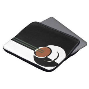 Vintage Art Deco, Cup of Coffee with Steam Laptop Sleeve