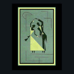 Vintage Art Deco Dancers  Poster 12 x 16<br><div class="desc">Unique Art Deco "Dancers"  poster ca. 1927. 12 x 16</div>