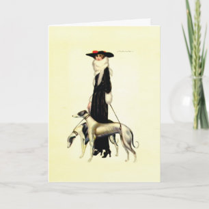 Vintage Art Deco Fashion Card