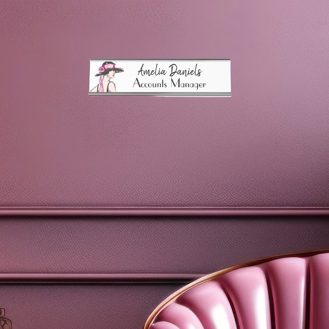 Vintage Art Deco Fashion Name Plate (Creator Uploaded)