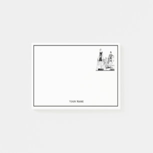 Vintage Art Deco Fashionable Ladies at the Beach Post-it Notes