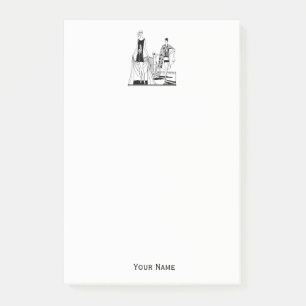 Vintage Art Deco Fashionable Ladies at the Beach Post-it Notes