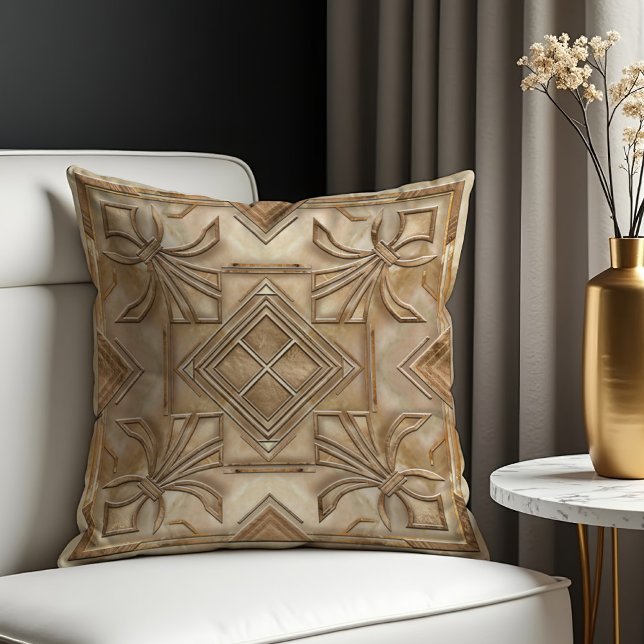 Vintage Art Deco Fleur-de-lis  Cushion (Creator Uploaded)
