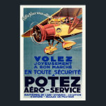 Vintage Art Deco French Aviation Flying School Poster<br><div class="desc">A Reproduction print of a 1930s Art Deco French advertisement poster for a flying school. Very rare,  expertly restored.  This art piece would look great when framed in the home,  office,  bar,  cafe,  pub or restaurant! Please customise the poster size,  texture,  border and/or frame to suit your taste.</div>