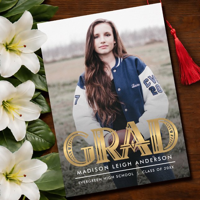 Vintage Art Deco Grad Photo Announcement (Creator Uploaded)