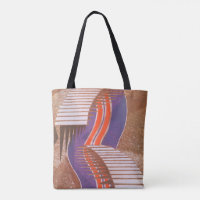 Vintage Art Deco Jazz Pochoir Stair Step Pattern