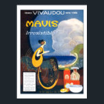 Vintage Art Deco Mavis Perfume 1920 Advertising Poster<br><div class="desc">Reproduction of a Fred L. Packer Mavis Perfume advertisement from August of 1920. The ad reads "Mavis. Irresistible! Mavis Toilet Water. Refreshing - fragrant - delightful! A summer luxury that has become a necessity - because it brings unusual comfort. Mavis Face Powder. Nor artificially heavy to make it stay on...</div>