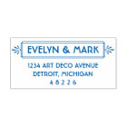 Vintage Art Deco Monogram Return Address