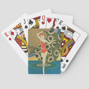 Vintage Art Deco - Para Todos - Beach Playing Cards