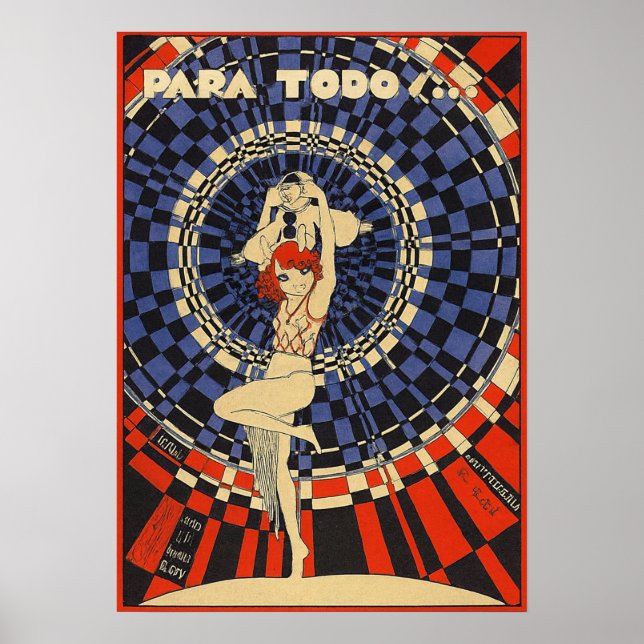 Vintage Art Deco - Para Todos - Flapper Poster (Front)