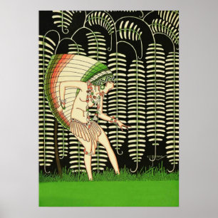 Vintage Art Deco - Para Todos - Indian Girl Poster