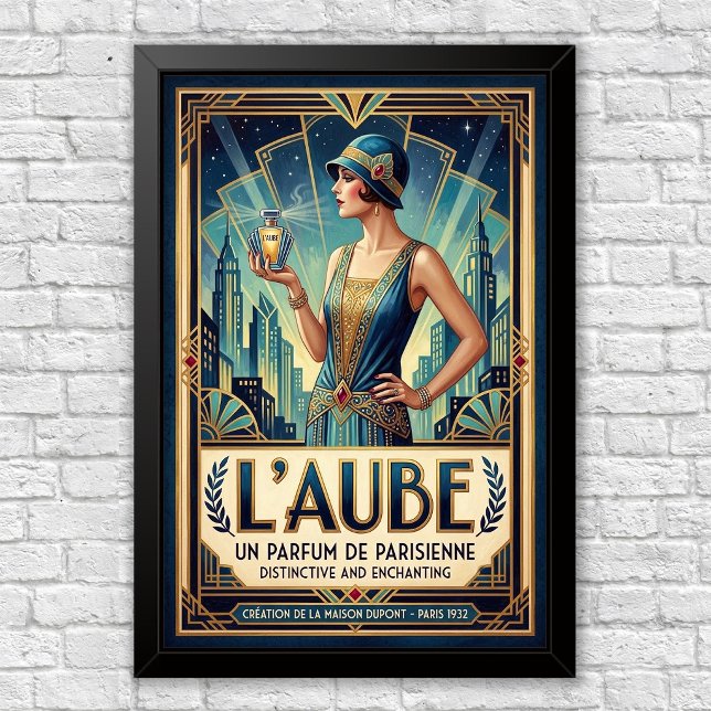 Vintage Art Deco Perfume Advertisement Poster (Creator Uploaded)
