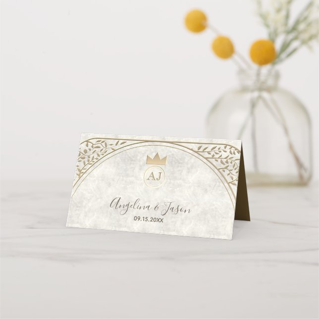 Vintage Art Deco Place Card (Back)