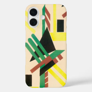 Vintage Art Deco Pochoir Jazz Geometric Shapes iPhone 16 Case
