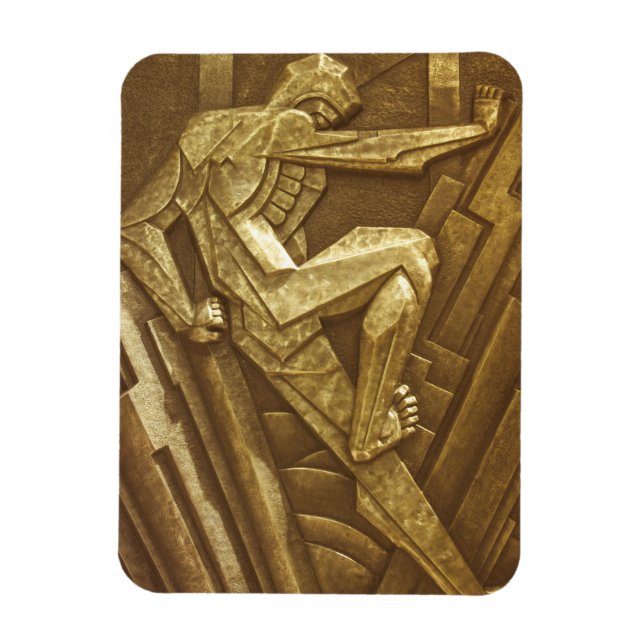 Vintage Art Deco Sculpture Magnet (Vertical)