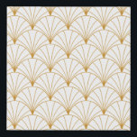 Vintage Art Deco Seamless Pattern. Geometric decor Faux Canvas Print<br><div class="desc">Vintage Art Deco Seamless Pattern. Geometric decorative texture.</div>