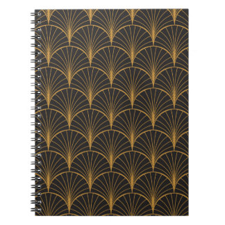 Vintage Art Deco Seamless Pattern. Geometric decor Notebook