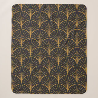 Vintage Art Deco Seamless Pattern. Geometric decor Sherpa Blanket